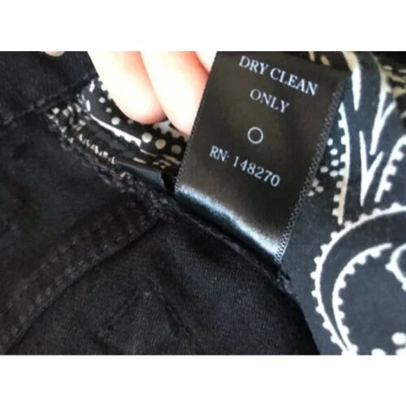 EN NOIR EN001 Celebrity fav Bieber Efron Distress Jean Coated Cash Black sz31